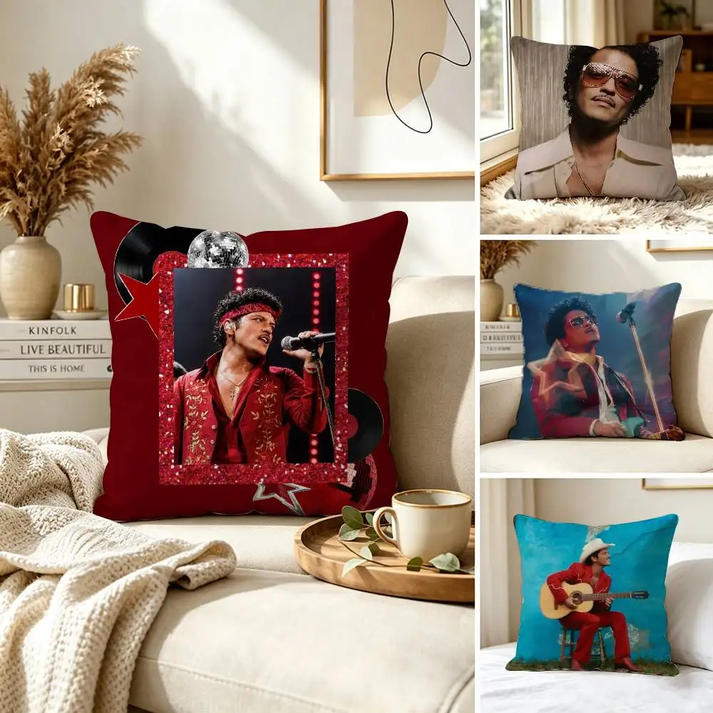 Singer B-Bruno Mars The Romantic Pillow Case for Sofa Living Room Home office Decor Protective Cover