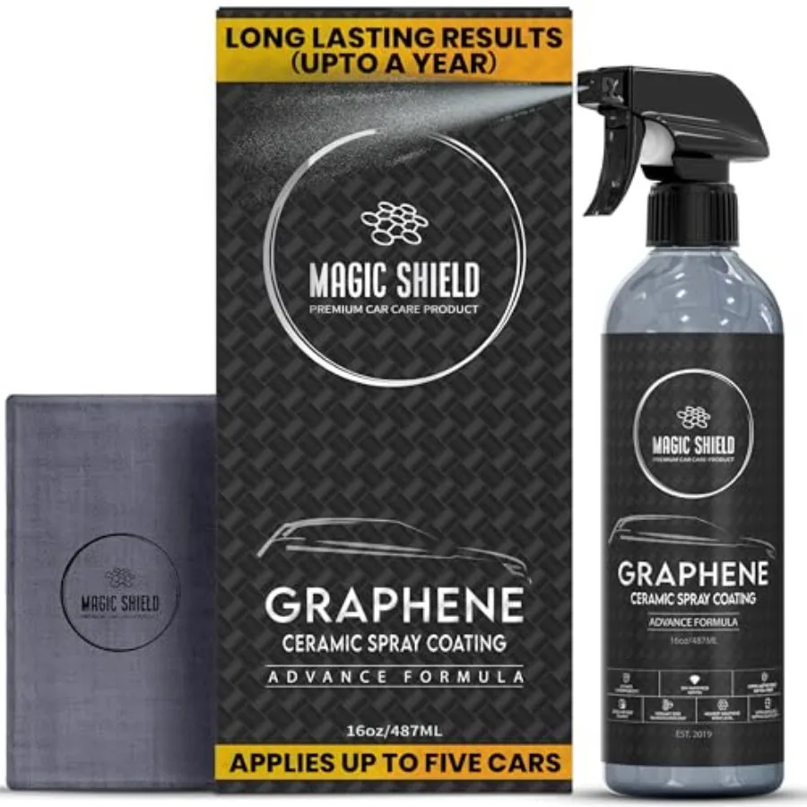 

Graphene Ceramic Spray Coating - LAST SO LONG! Quick and Easy for Cars Motorcycles Boats and More - Professional-Grade Sealant