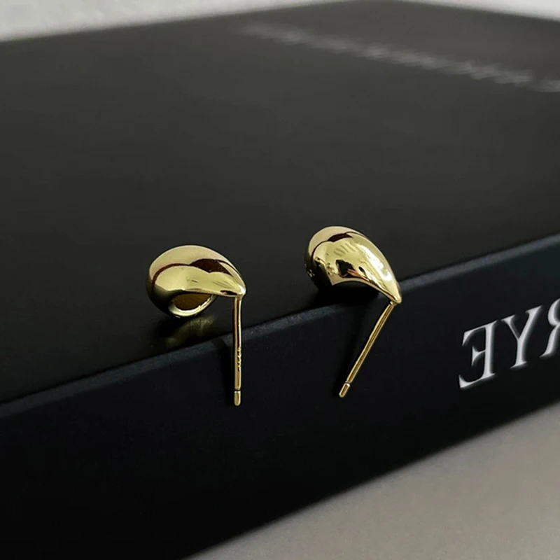 ENSHIR Small Water Drop Stud Earrings for Women Fashion Personality Party Daily Jewelry Gifts Wholesale