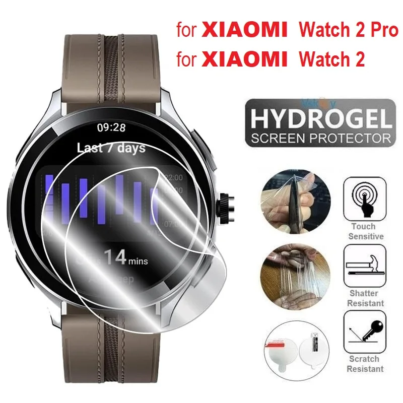 ฟิล์มป้องกันหน้าจอ TPU hydrogel 10ชิ้นสำหรับ Xiaomi WATCH 2 Pro smartwatch HD แบบใสนุ่ม