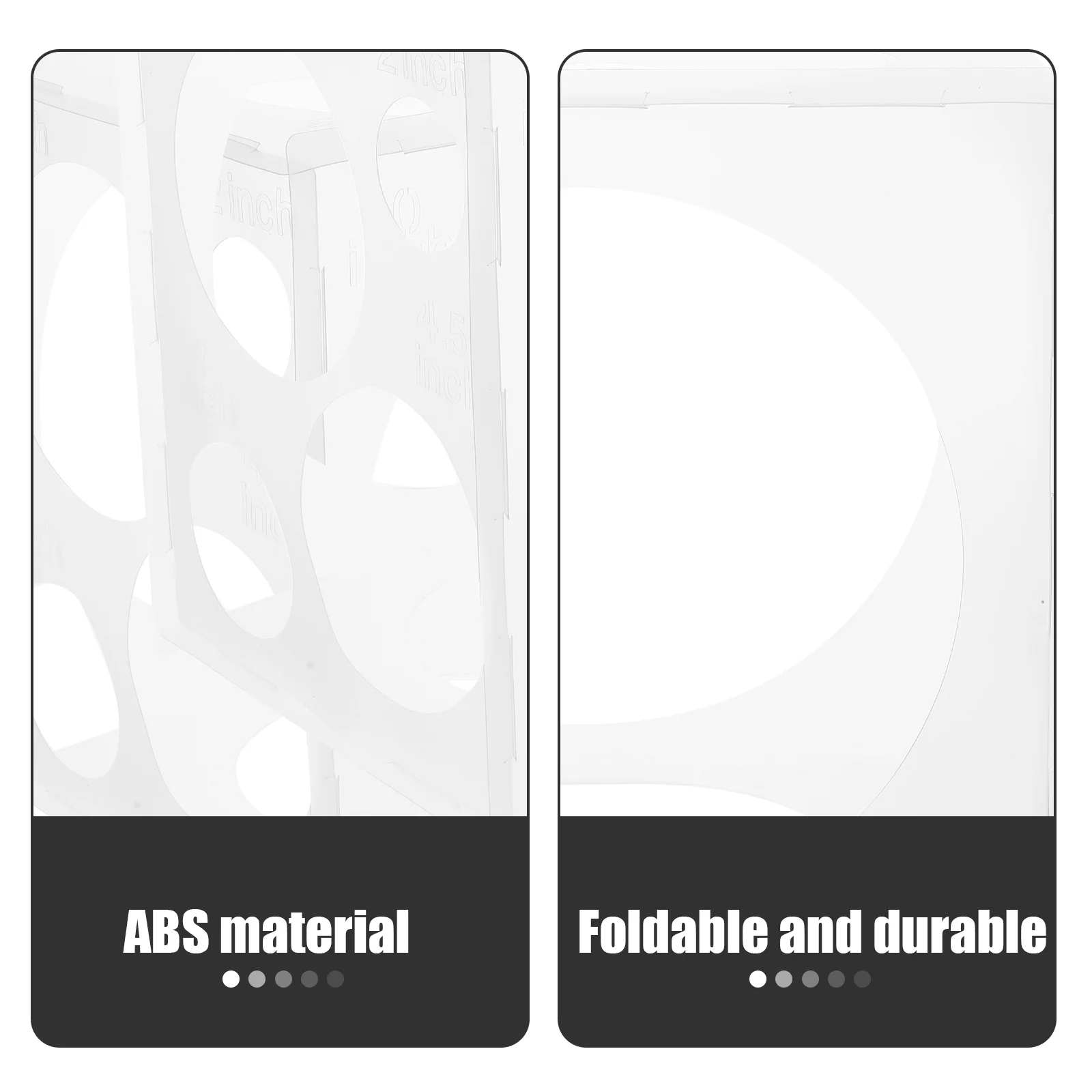 Balloon Sizer Holes Size Marker Essential Measuring Tool ABS Material Easy Assemble Disassemble Birthday Wedding