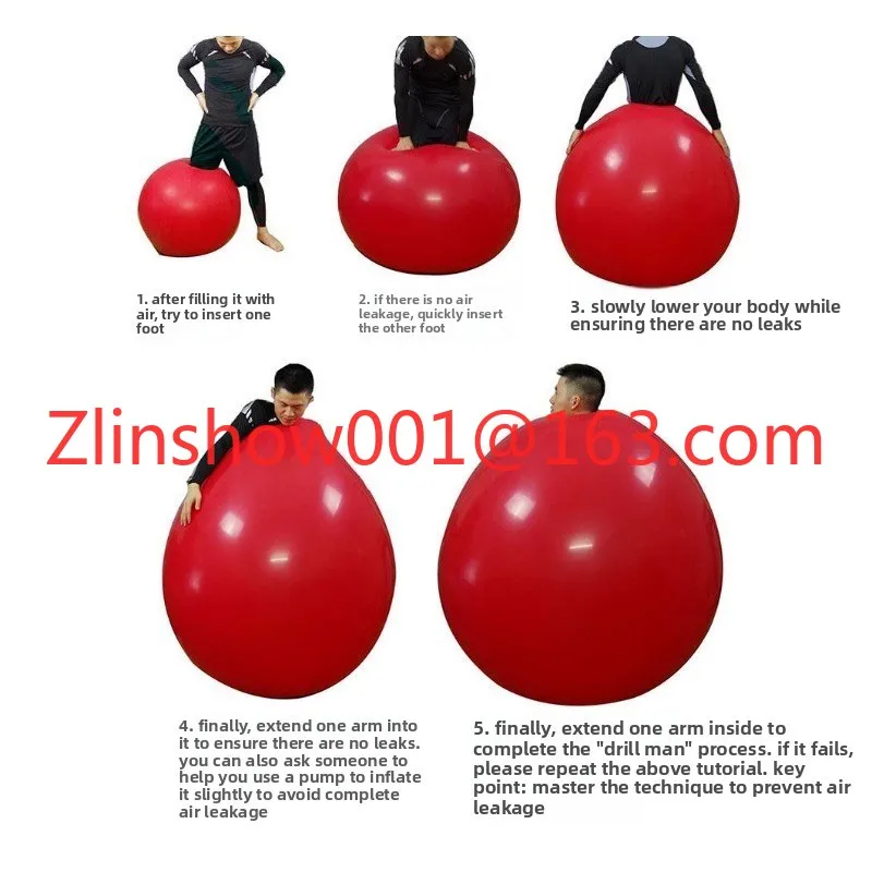 36 Zoll/48 Zoll/72 Zoll große Performance-Ballons, verdickter Drill-Man, Requisiten für Performance-Shootings