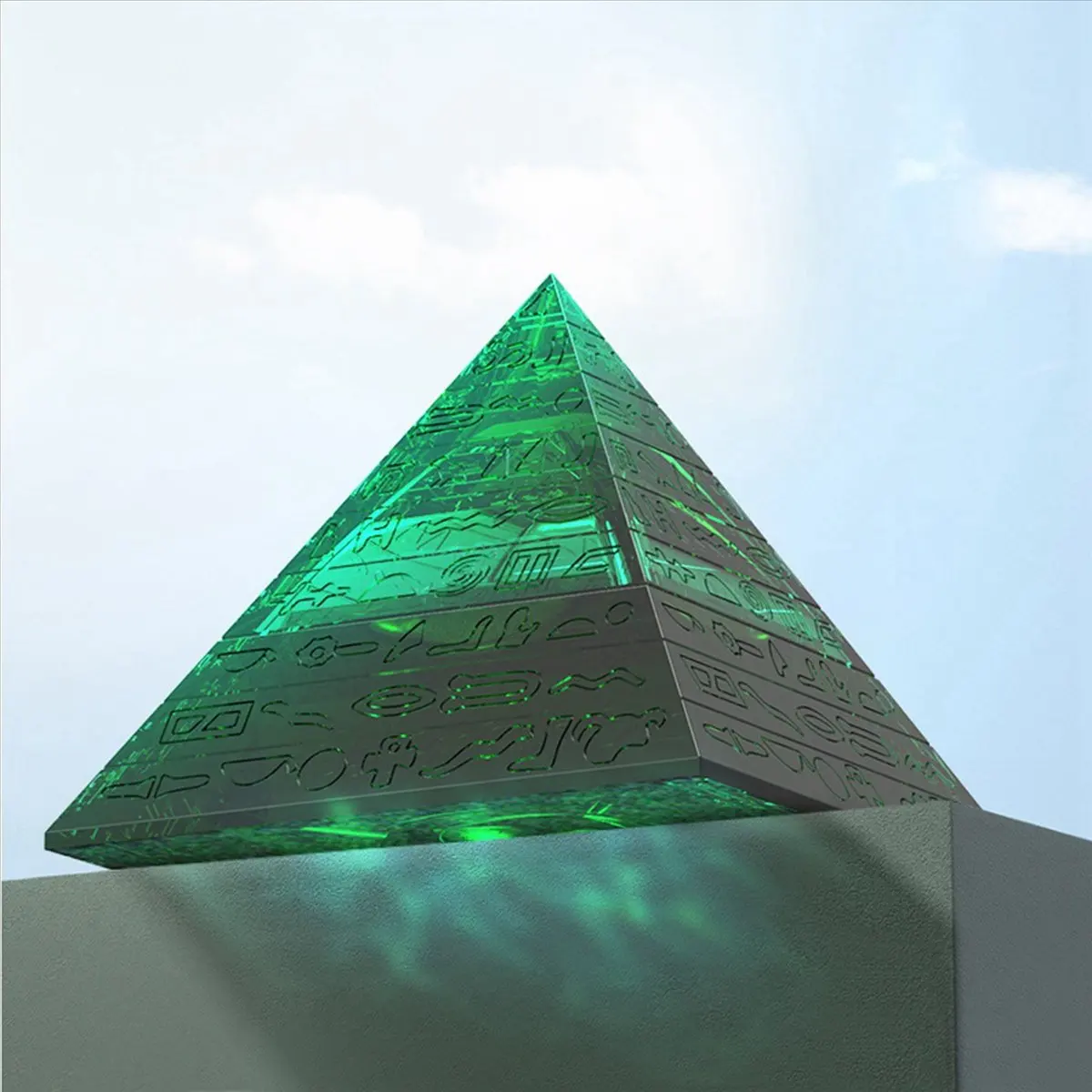 A013 Pyramid Ashtray Epoxy Resin Mold Smoke Storage Box Casting Silicone Mould DIY Crafts Ornaments Making Tools
