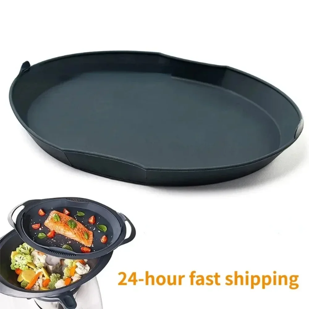 Tray for Thermomix TM5/TM6/TM31 Silicone Steamer Steaming Fish Tray for The Varoma Heat-Resistant Food Heating Kitchen Accessory