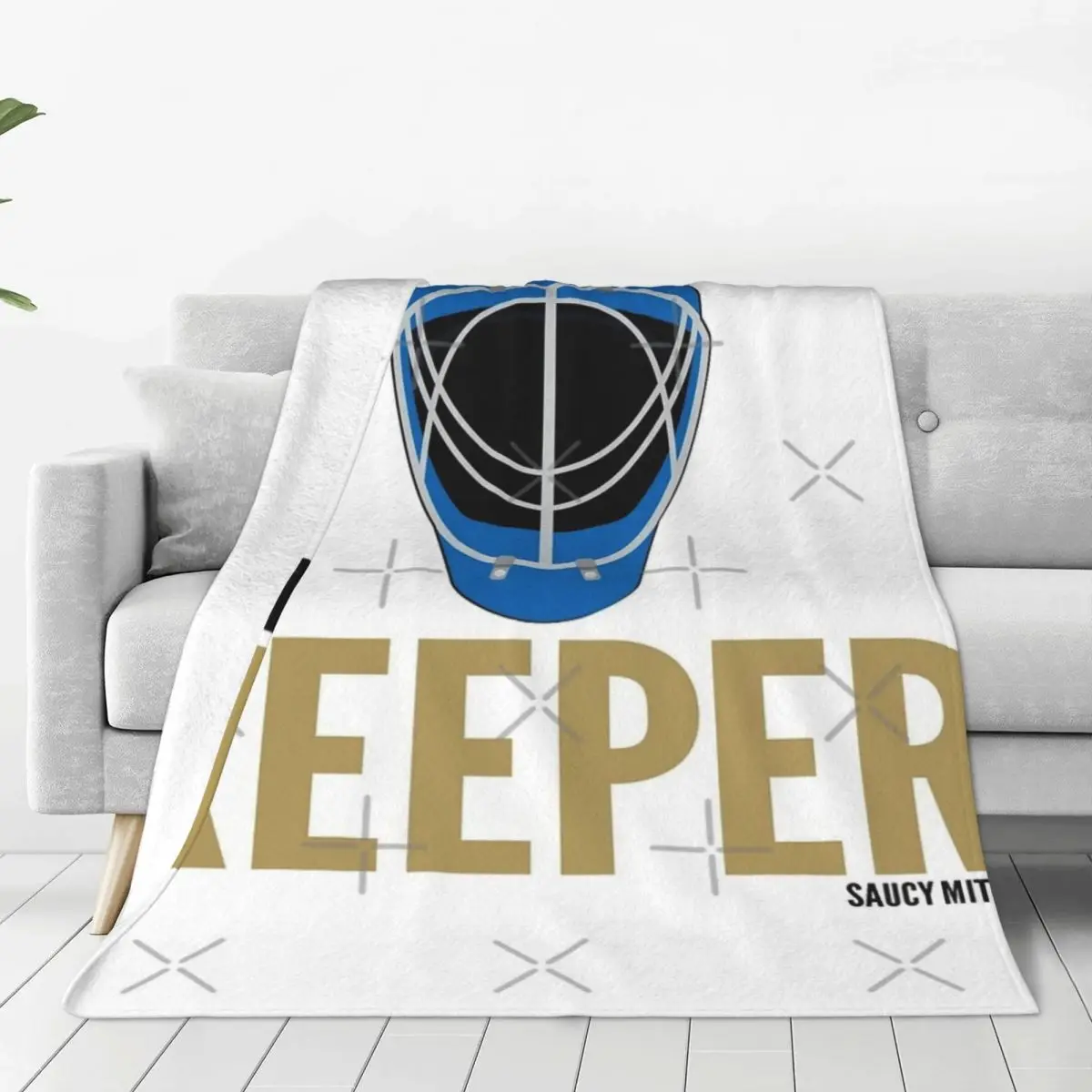 Keeper Hockey Goalie Four Seasons Universal Blanket Office Can Be LaidChristmas Present