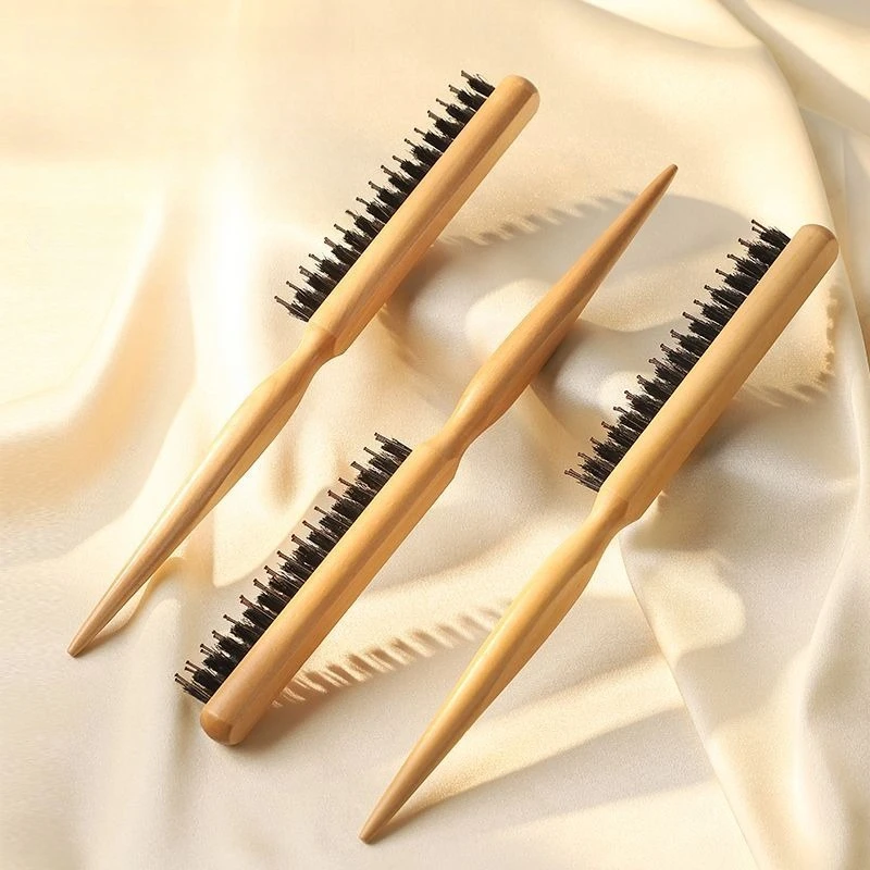 

Three rows of combs, female hair, pointed tail, narrow teeth, fluffy curly hair, special comb for makeup artist