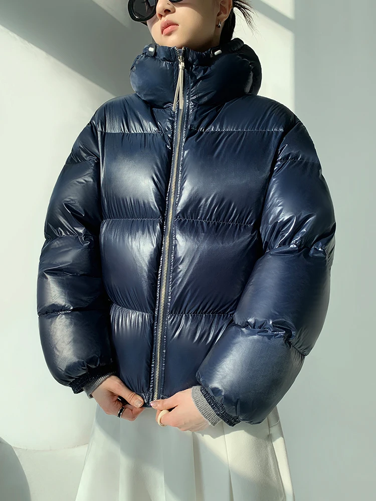 

Утепленная белая пуховая куртка Xiao Chouchou с капюшоном, водонепроницаемая, теплая верхняя одежда для женщин