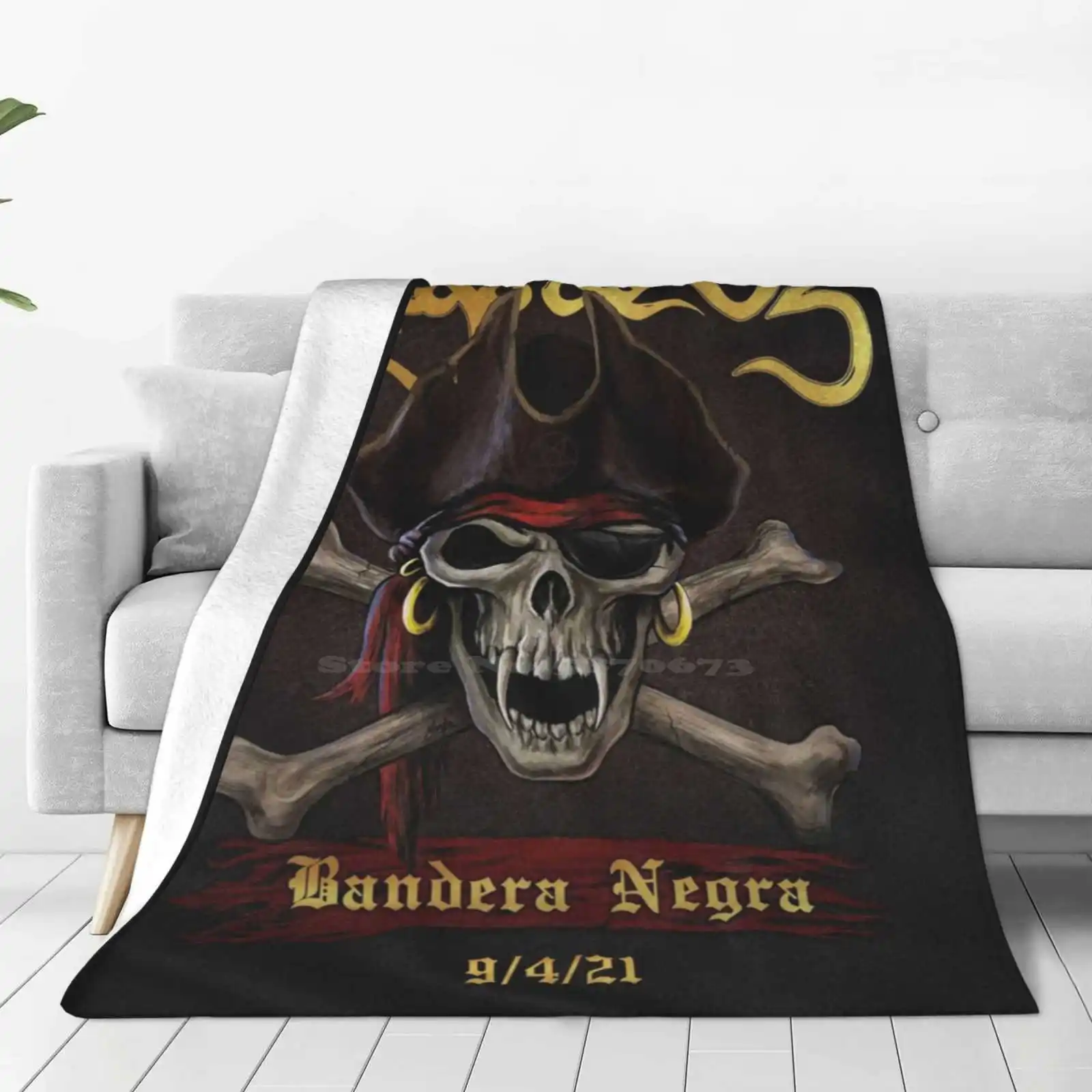 M ? Go De Oz Baronangz Bandera Negra Soft Warm Light Thin Blanket M ? Go De Oz Baronangz Bandera Negra