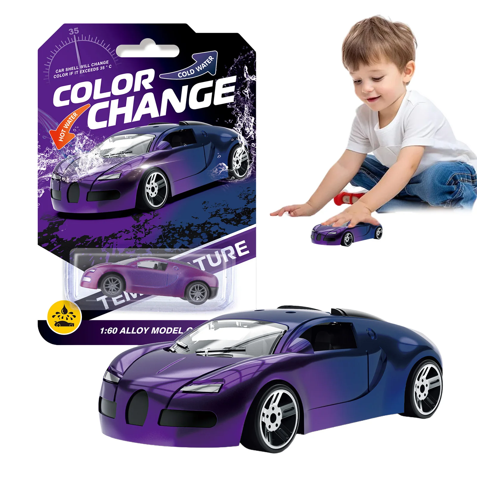 

Сплав, меняющий цвет, внедорожный гоночный автомобиль, игрушечный набор для детей со светодиодной подсветкой, многофункциональная модель автомобиля