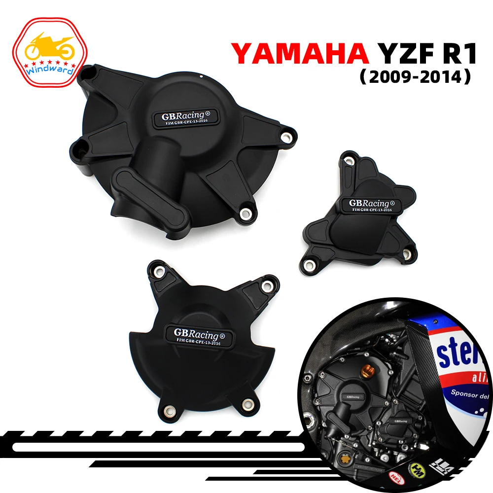 

Motorcycle Accessoires Engine Protect Cover set Protection Bundle For GB Racing For Yamaha YZF-R1 2009 2010 2011 2012 2013 2014