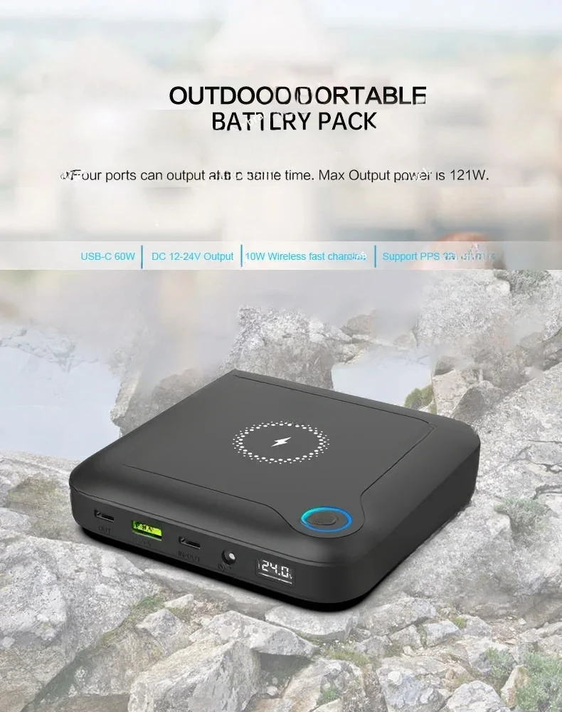 24V Mobile Battery for Sleep Apnea Machine Travelling Portable CPAP Power Bank Pack