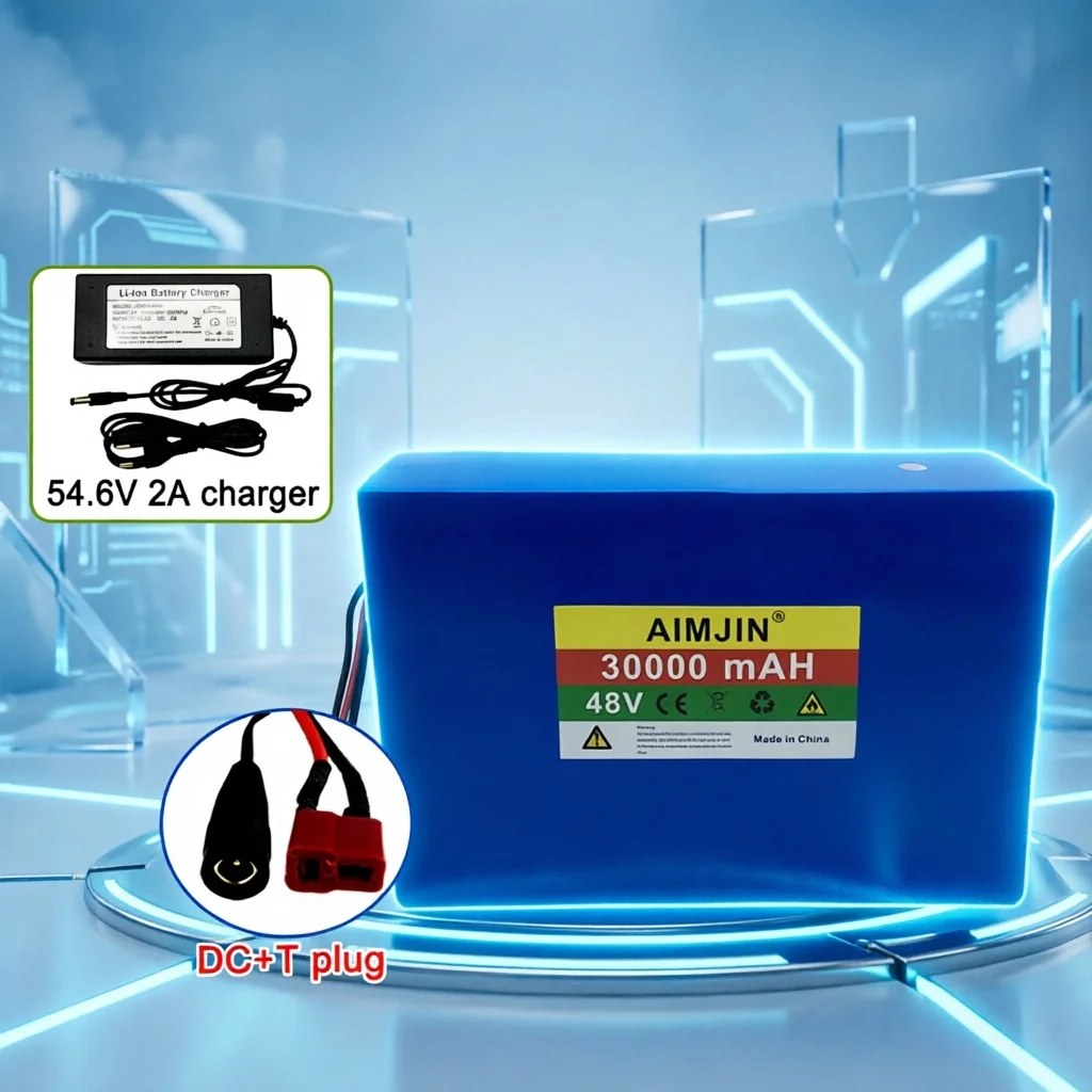 

For Motorcycle, scooter, Bicycle MotorReplace battery pack 13S8P 48V 30Ah mountain bikes 250-800W with built-in BMS