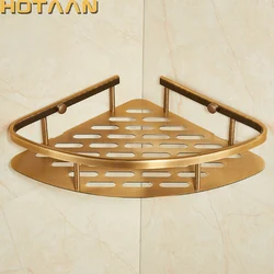 . Wall Mounted Antique finish aluminum Bathroom Shower shampoo Shelf  Basket Holder Fashion single Layer YT-7018-B