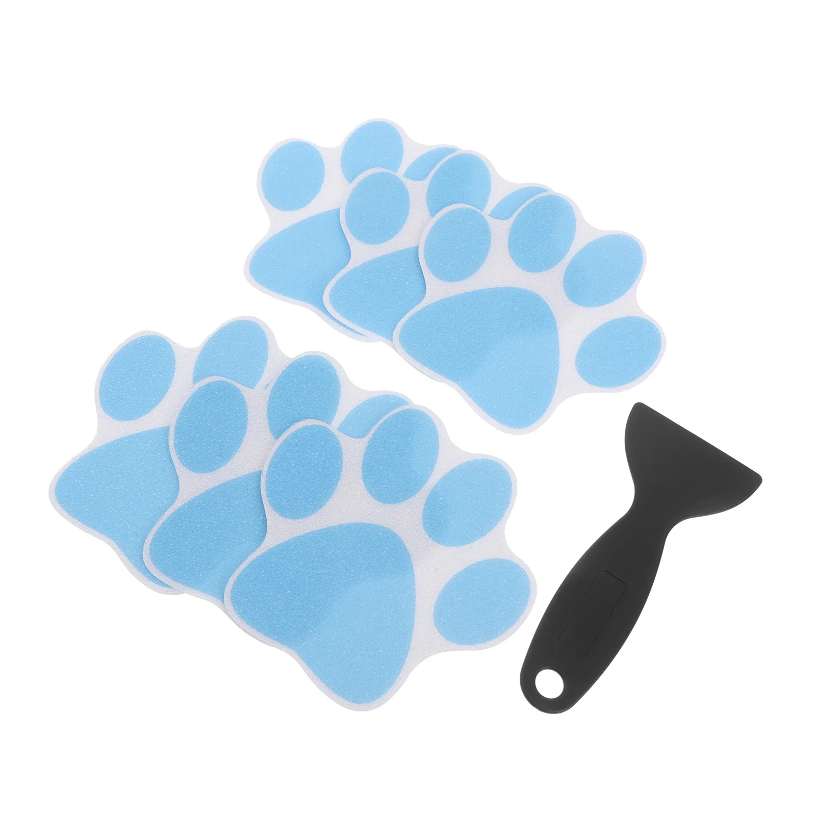 

6Pcs Non Slip Dog Paw Print Bath Stickers Bathtub Shower Safety Decals Waterproof Removable Anti Slip Floor Traction