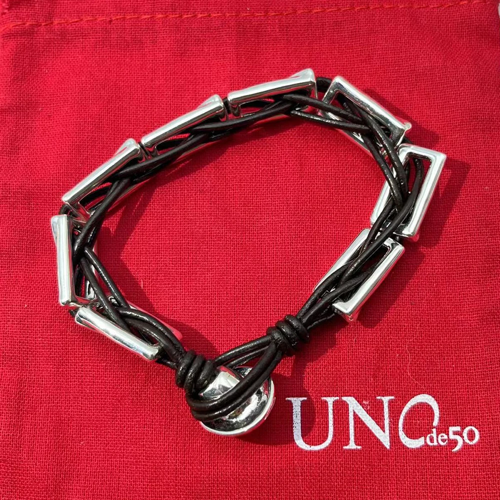 Original design for the best-selling UNO 2024 classic style brick rope bracelet in Europe, a couple's holiday gift,