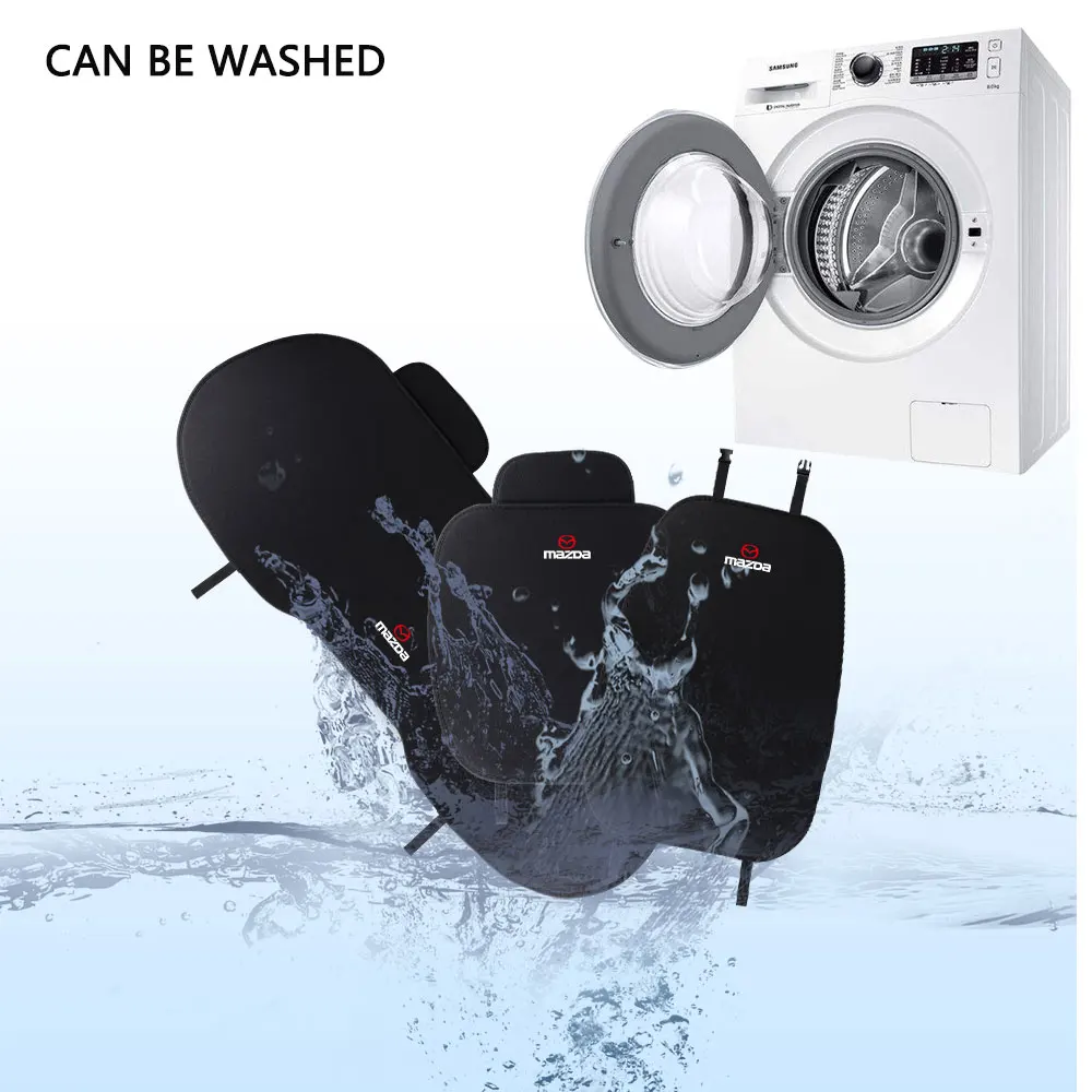Washable Universal Car Seat Cushion Anti Slip Seat Protector For Mazda 2 3 6 Demio CX-5 CX-5 CX-3 CX7 CX-9 MX5 CX-30 series