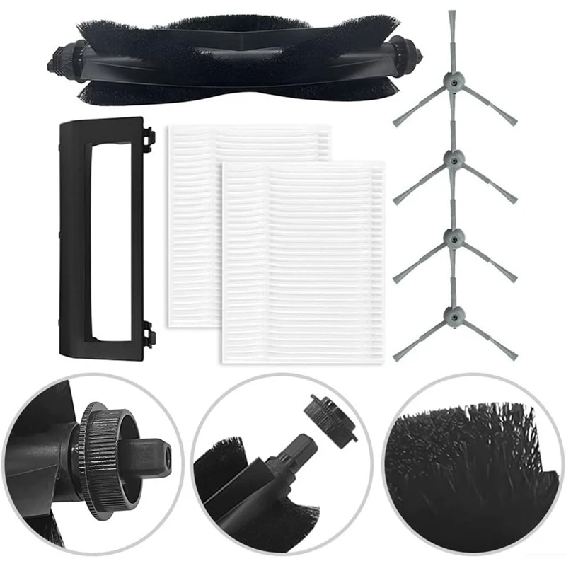 Replacement Parts For Eufy L50, L50 SES, L60, L60 Robot Vacuum Cleaner Main Side Brush Hepa Filter Mop Cloth