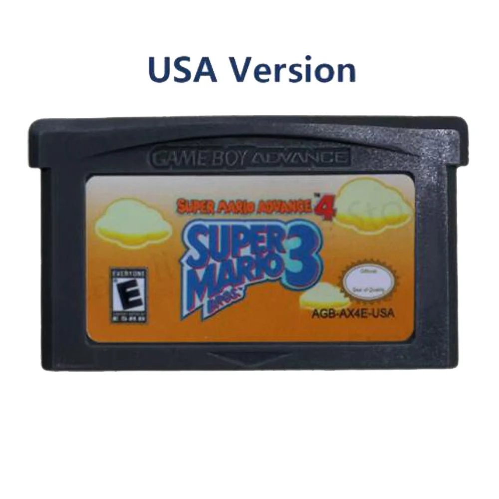 GBA Game Cartridge 32-Bit Video Game Console Card Advance Wario Land 4 Mario Kart for GBA NDS