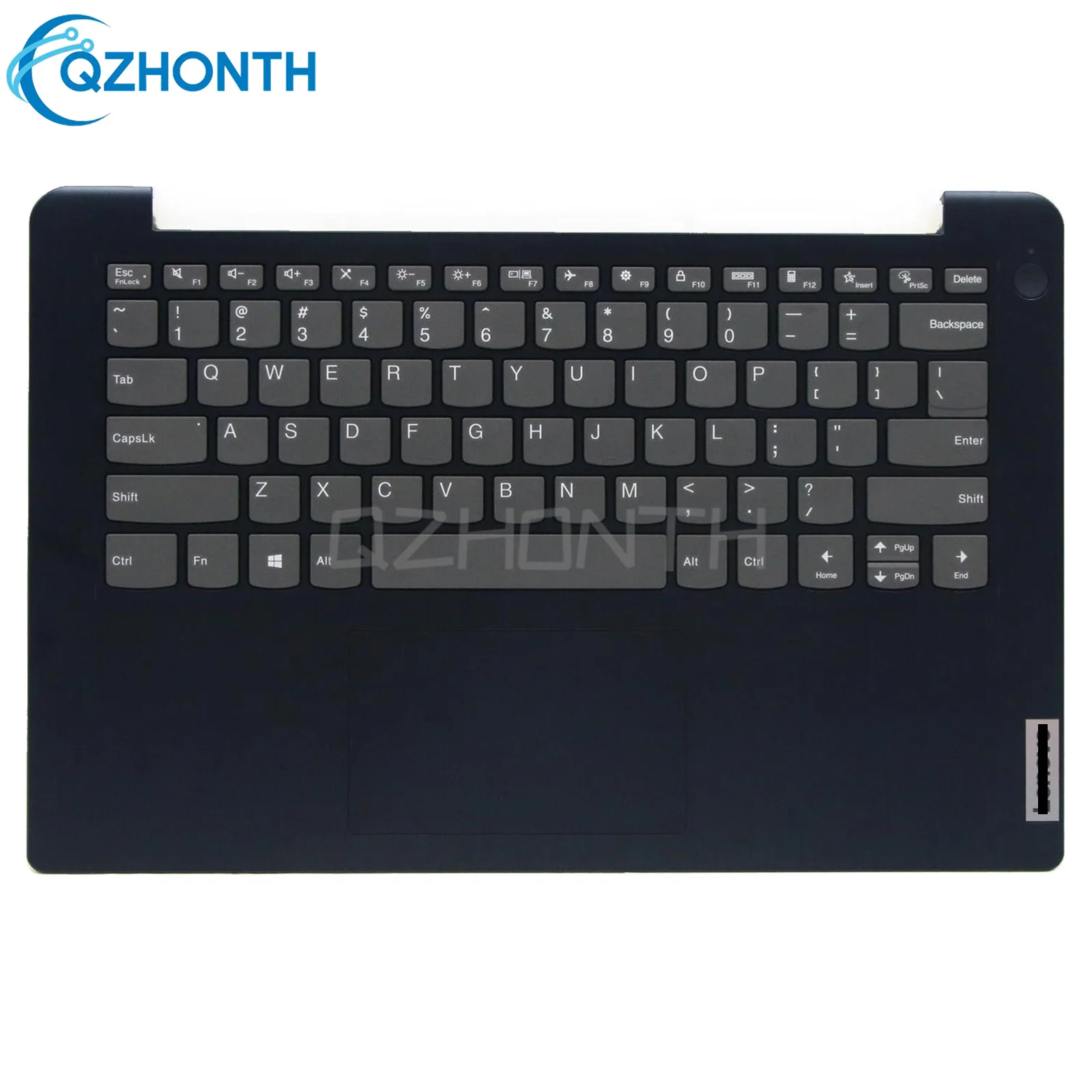 Reposabrazos con teclado sin retroiluminación (sin agujero para huella dactilar) para Lenovo IdeaPad 3-14ITL6 3-14ADA6 3-14ALC6 azul 5CB1B97710 14 ", nuevo