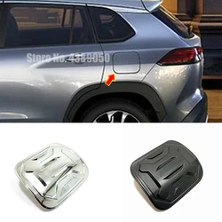 For Toyota Corolla Cross SUV 2020 2021 Accessories ABS Chrome/Black Car Fuel tank Cover decoration Cover Trim Car styling 1pcs