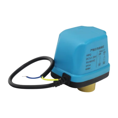 Válvula de bola eléctrica de dos cables, un Control, válvula solenoide normalmente abierta/cerrada, DC5V DC12-24V AC220V, interruptor del actuador