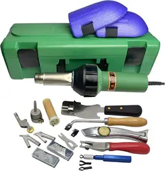 Torcia ad aria calda professionale per pistola termica da 1600W per pavimento in vinile in PVC palmare saldatore in plastica Banner Blast Pistol Welding Tool