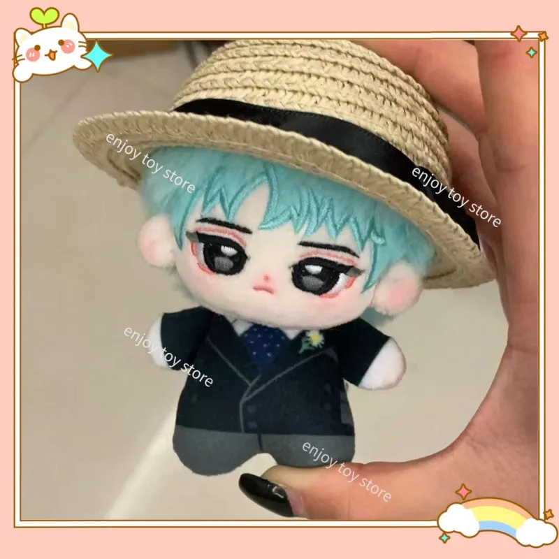 

Мини Kpop GD с костюмом, соломенная шляпа, плюшевая кукла, милая 10 см GD, мягкая хлопковая кукла, украшение для стола, модель для фанатов, подарки на день рождения для детей