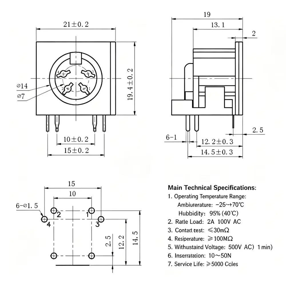 5/10pcs 4 5 6 7 8 Pin Big S Terminal Female Socket 4/5/6/8/Core DIN Interface Keyboard Mouse Plug PCB Panel Mount Power Jack