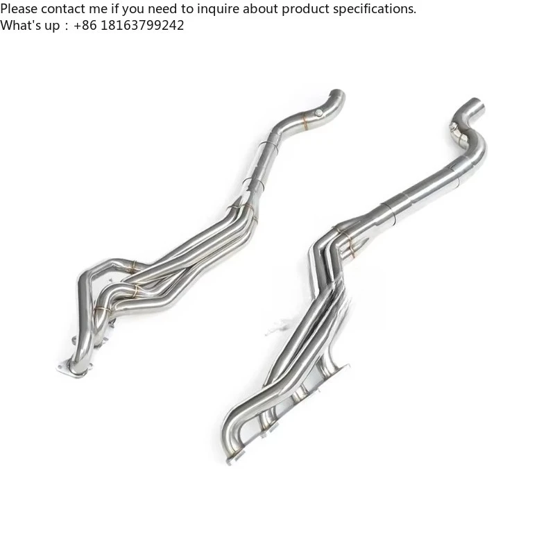 304 Stainless Steel Exhaust Manifold Downpipe for Ford Mustang 5.0l 2015-2023 Performance Header Racing Enhancement System Pipe
