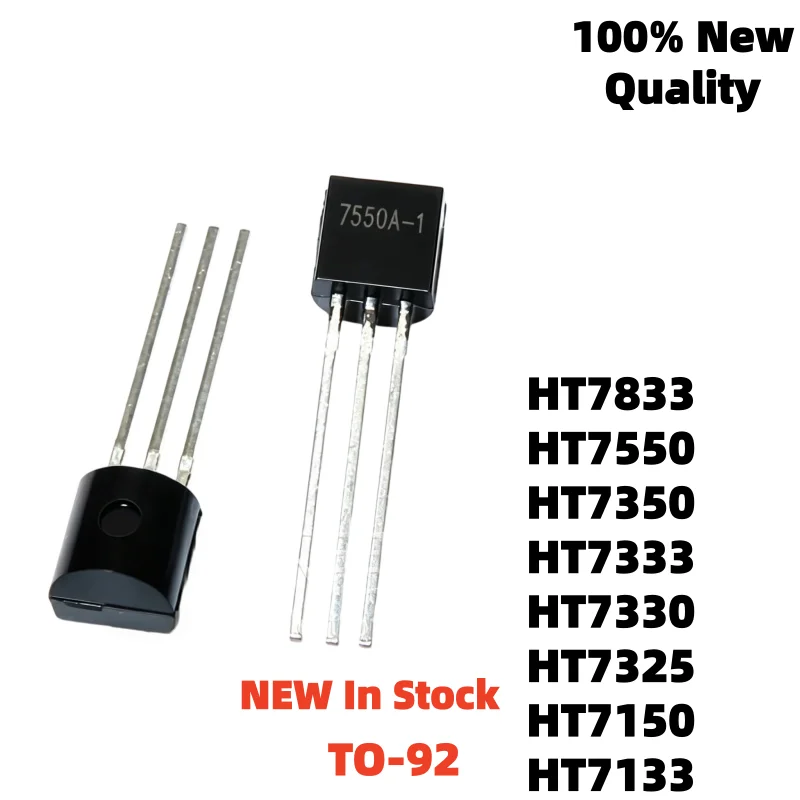10pcs HT7833 HT7150 HT7333 HT7350 HT7133 TO-92 7833A-1 HT7833-1 HT7833A-1 HT7333-1 HT7550-1 HT7833A HT7325 HT7330 HT7550 TUBE
