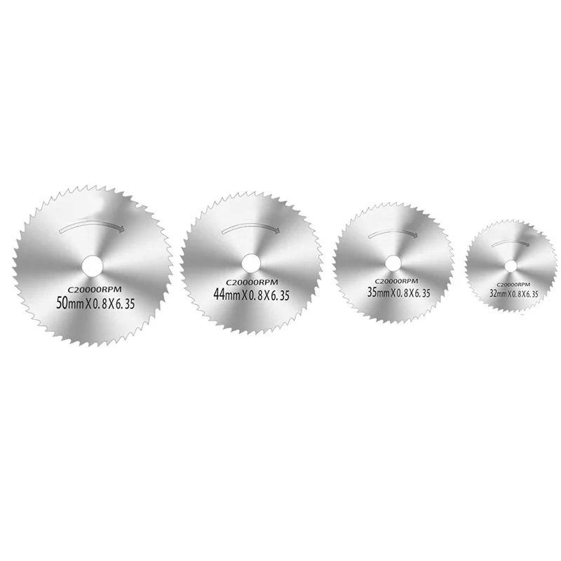 ABKO-6 PCS Мини-дисковые пилы, небольшие отрезные диски из быстрорежущей стали для вращающихся инструментов, внутренний резак для труб из ПВХ, для роторной дрели