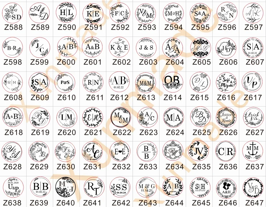 Персонализированный свадебный штамп с восковой печатью с двумя инициалами, свадебный сургучный штамп на заказ, штамп с пригласительной печатью.