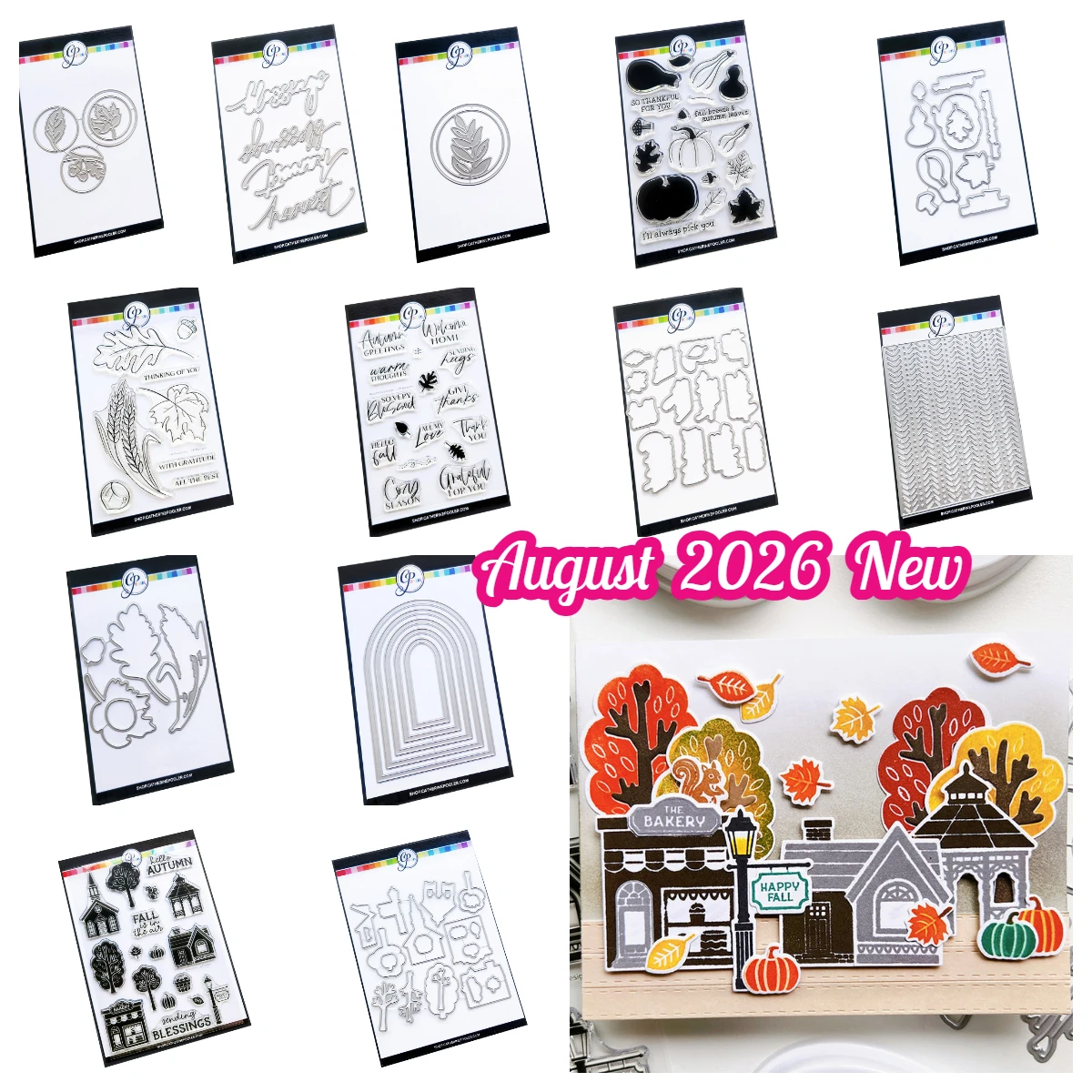 August 2026 New Poopler Autumn Greetings Sentiments Metal Die Cuts Hallowmas Card Craft Decor Dies DIY Handmade Scrapbook Diary