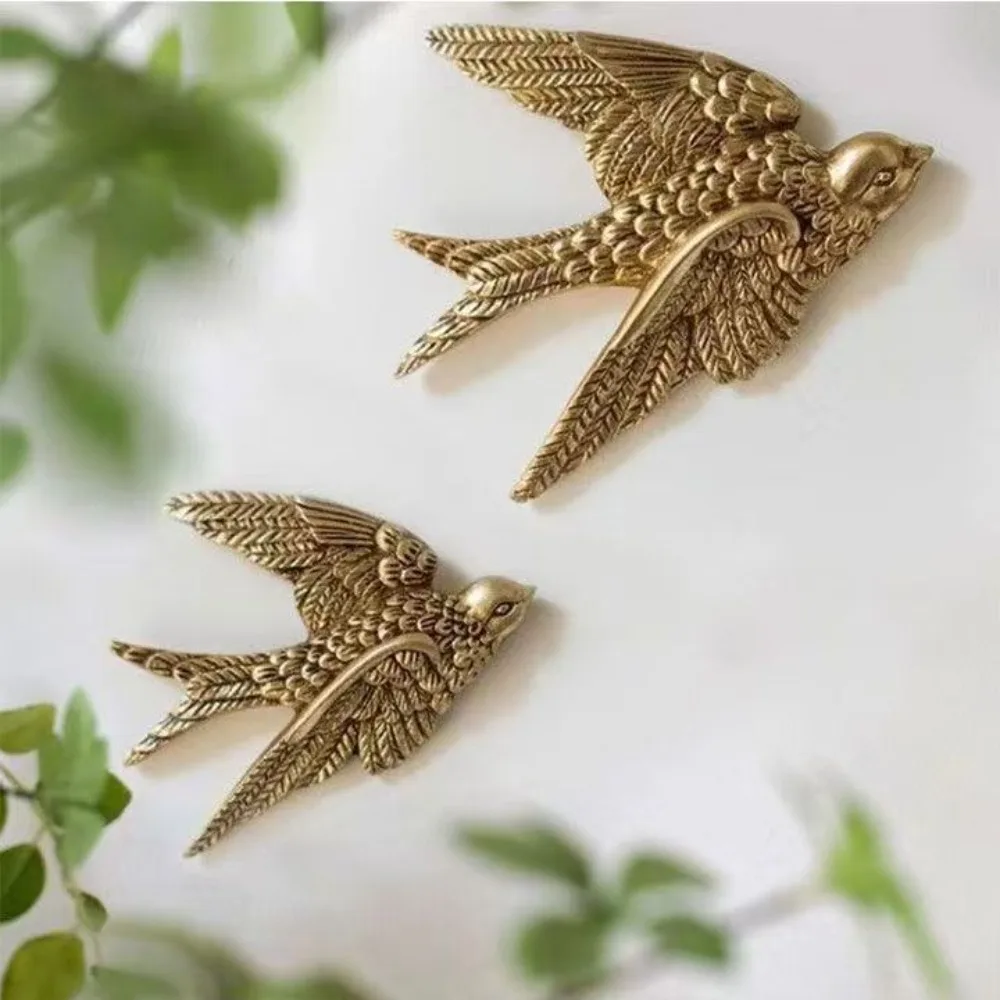 Nordic Flying Geese Flying Birds Wall Decoration European Wall Pendant Living Room Bedroom Retro Wall Swallow Decoration