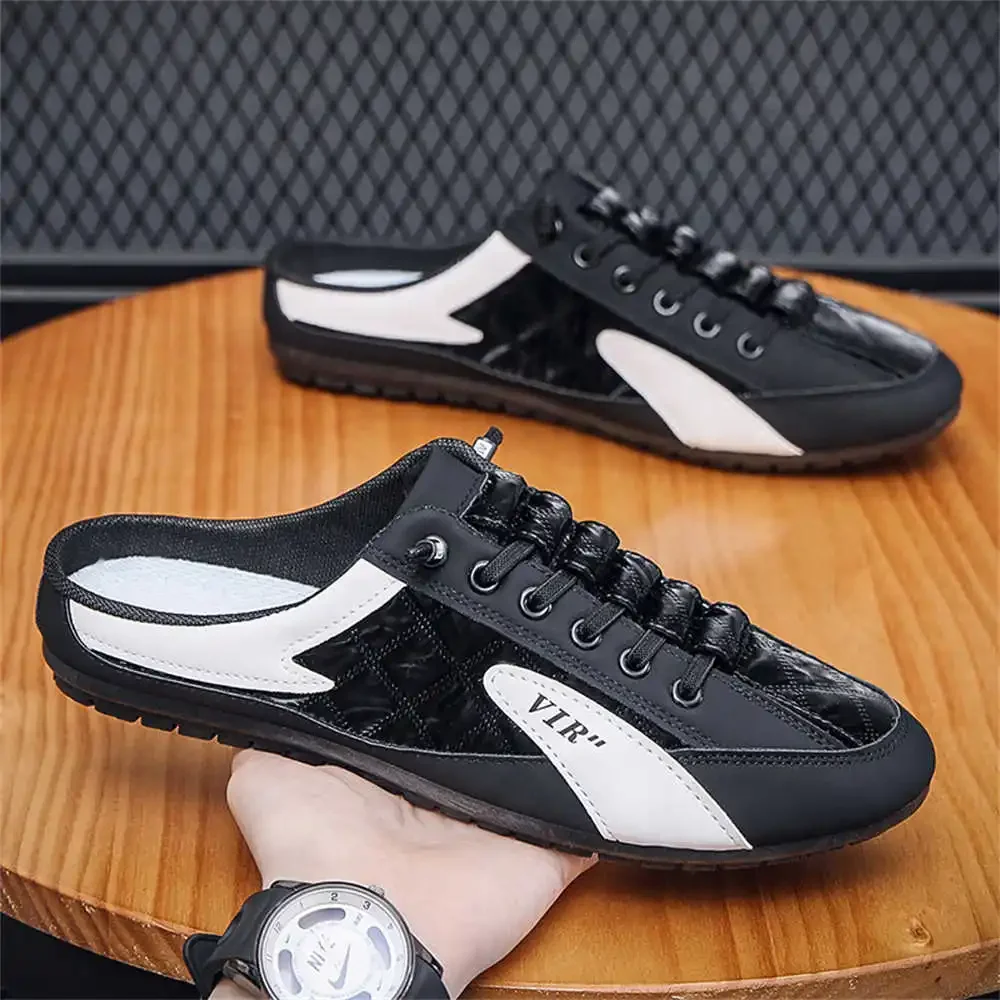 Open From The Back Number 42 Sneakers Men's White Casual White Sport Shoes Man Black Boots For Men Imported Trendy Sapateni