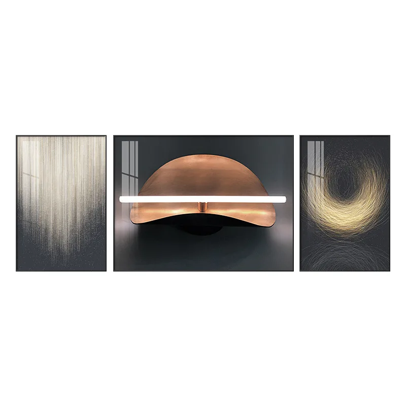 

Modern simplicity, sofa background wall, decorative painting, living room, triptych