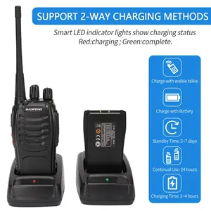 BAOFENG BF 888S WALKIE LONG RAINT TALKIE, BYDIRECTIONAL AMATOR RADIO TRANSCEPTOR FOR HUNTING AND HOTEL, UHF 400, 470MHZ, 1 2 PCS 10 Main Communication Radio Sales - №9