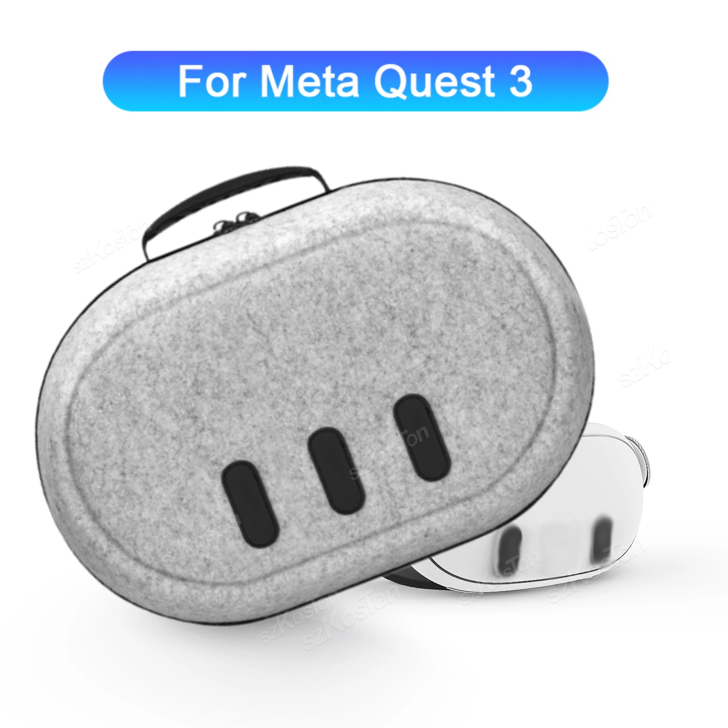 

Сумка для хранения Elite Strap для гарнитуры Meta Quest 3S VR, портативный чехол для переноски, все ремешки на голову, совместимые с аксессуарами Meta Quest3