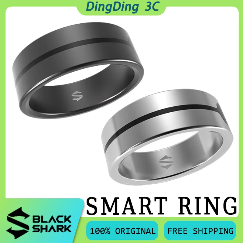 

Black Shark Smart Ring Ultra Thin Sleep Blood Oxygen Heart Rate Body Temperature Health Monitoring Ring Waterproof Sports Custom