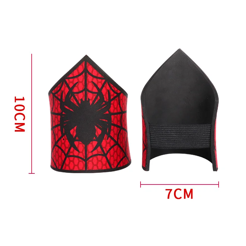 Kids Superhero Spider-Man Mask + Wrist Guard Set for Boys Girls Halloween Dress Up Prom Party Spider Cosplay Suit Accessories