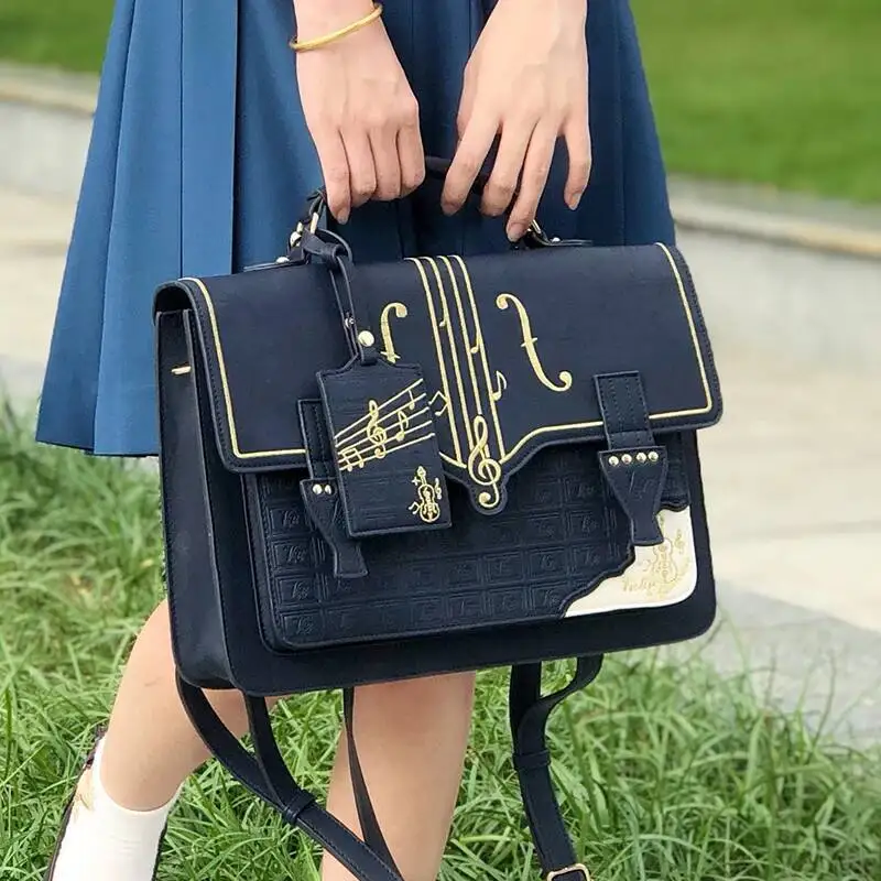 Bloom Kawaii Handbag Women Haruku Lolita Briefcase Backpack Jk Student Bag Japanese Shoulder Messenger Bags Y2k