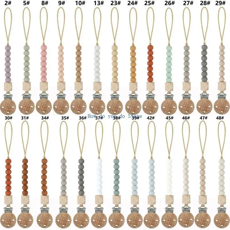 

19QF Baby Silicone Pacifier Clips Tooth Dummy Holder For Children Safe Teether