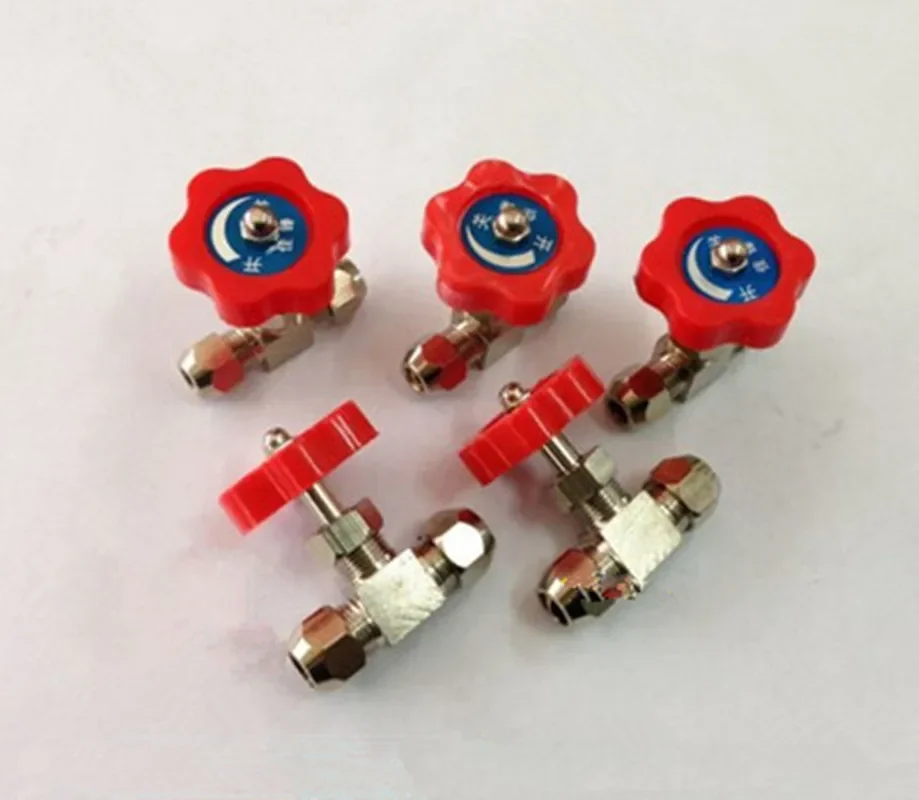 6mm 8mm 10mm 12mm średnica otworu pomarańczowy plastikowy uchwyt metalowy wysokociśnieniowy trwała rura typu igłowego zawór kulowy