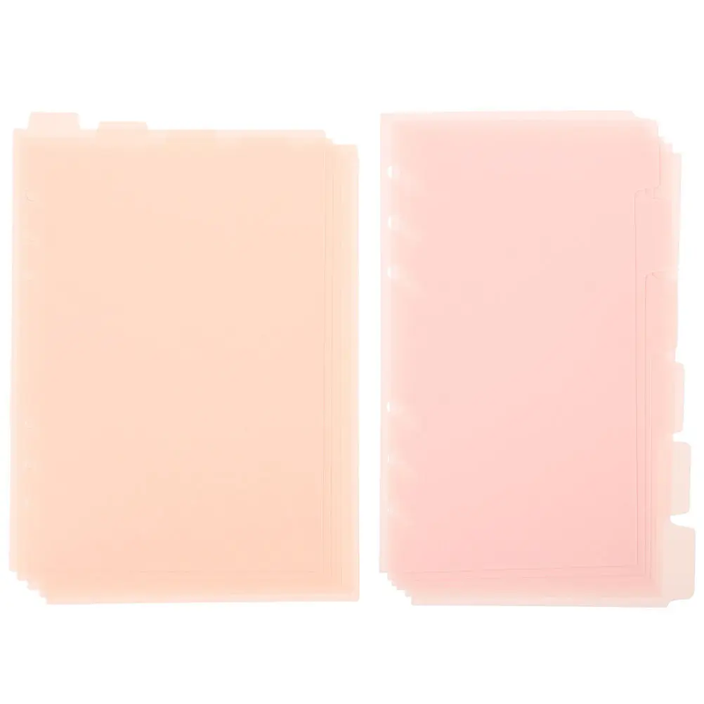 

2 комплекта цветных разделителей для блокнотов, стабильные цветные разделители для файлов, вкладки для папок с отрывными листами для школы, офиса, журналов, дневников