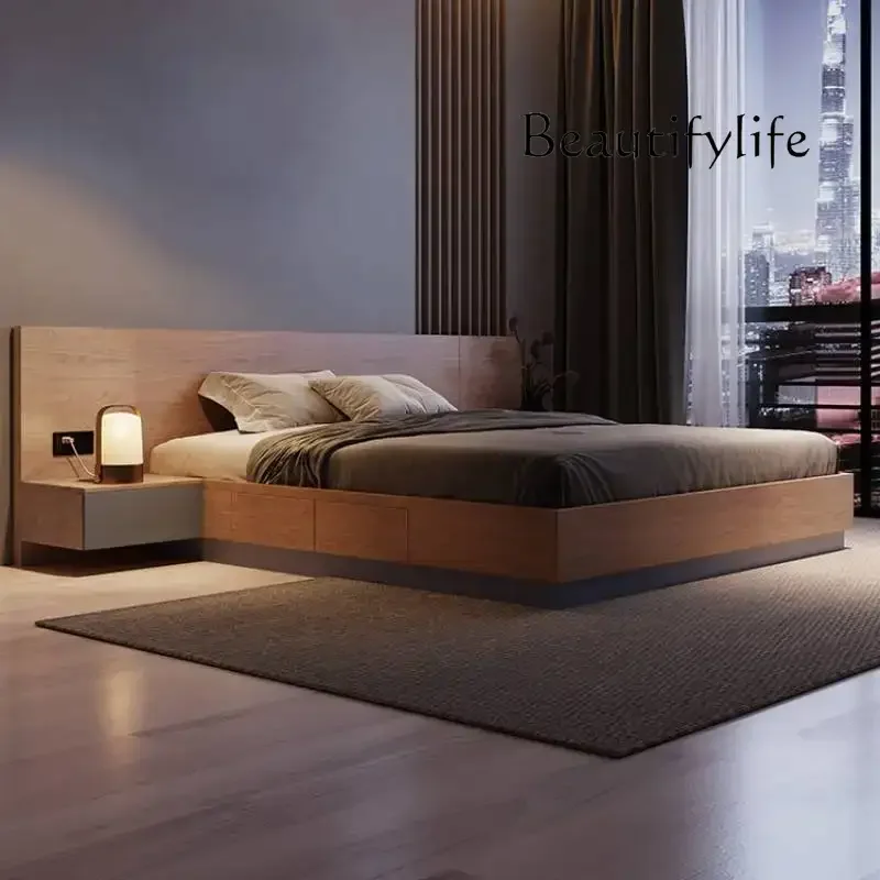 Z Unique European Double Bed Platform Elegant Pretty Solid Wood Luxury Bed Bases Bedroom Modern Camas Queen Size Furniture Home