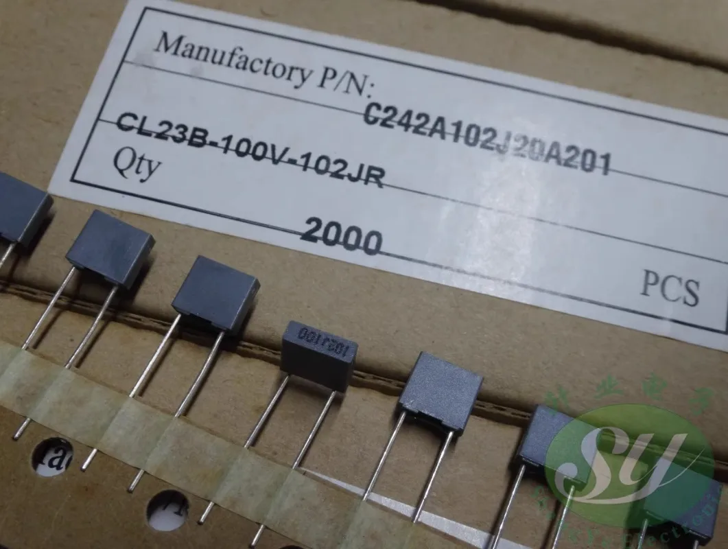 20PCS Fara CL23 0.001uf/100v 1.0nf 1n0 1000pf 102 Brand New 5mm Film Capacitor