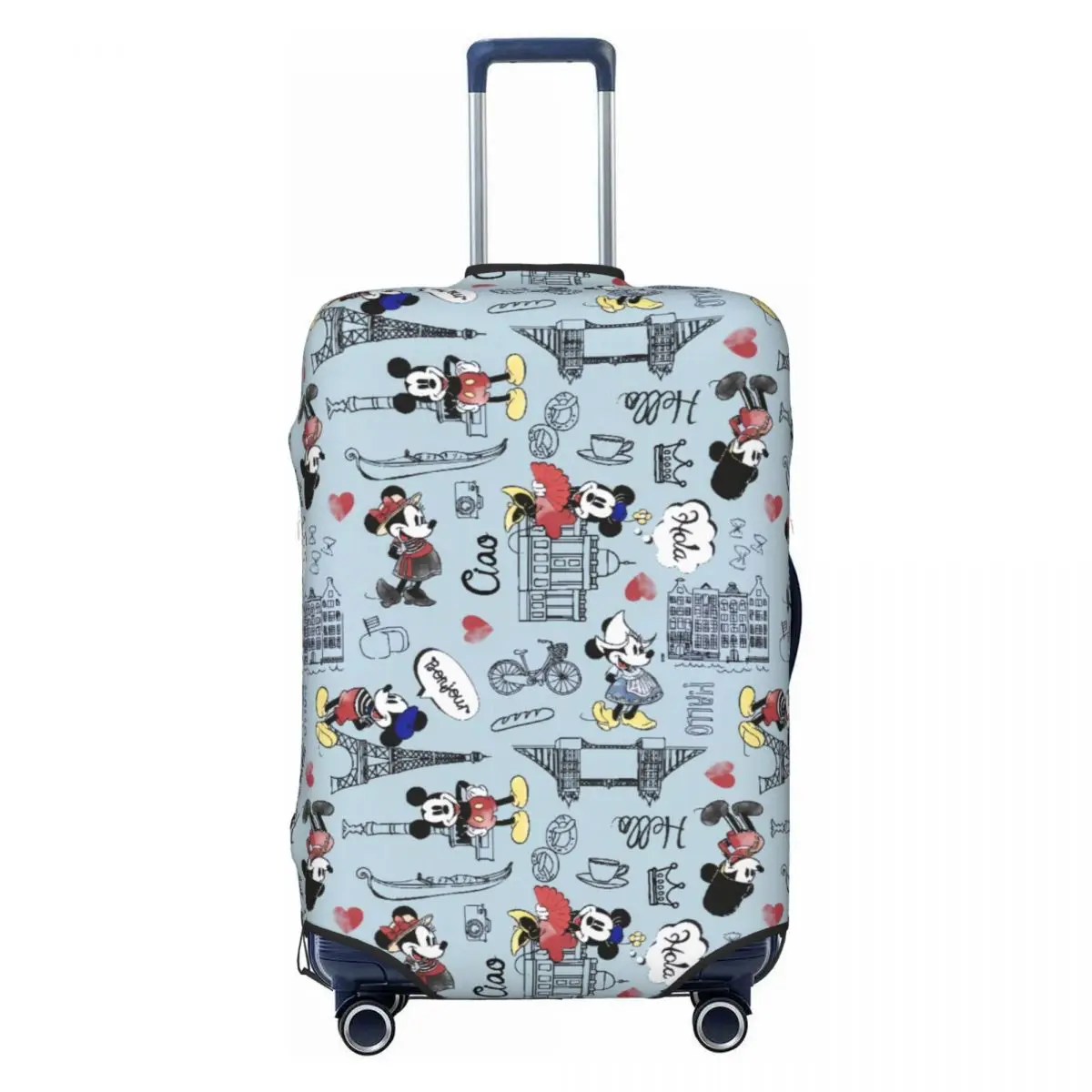 

Custom Cartoon Mickey Mouse Luggage Cover Funny Suitcase Protector Covers Suit For 18-32 inch