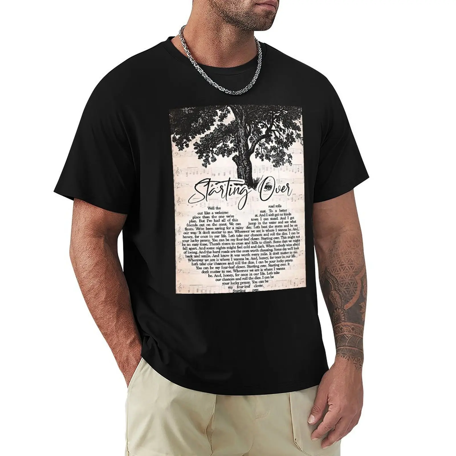 Starting Over T-Shirt man t shirt cotton T-Shirt