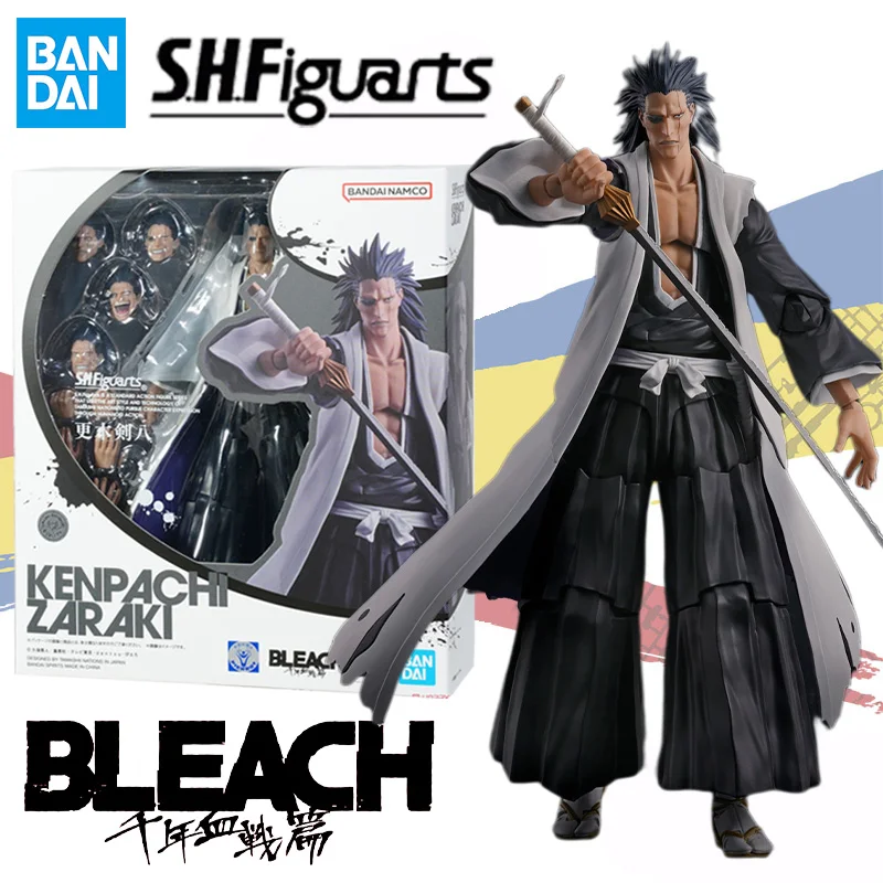 

Bandai SHFiguarts SHF BLEACH Thousand Year Blood War KENPACHI ZARAKI Anime Action Figure Finished Model Kit Toy Gifts for Kids