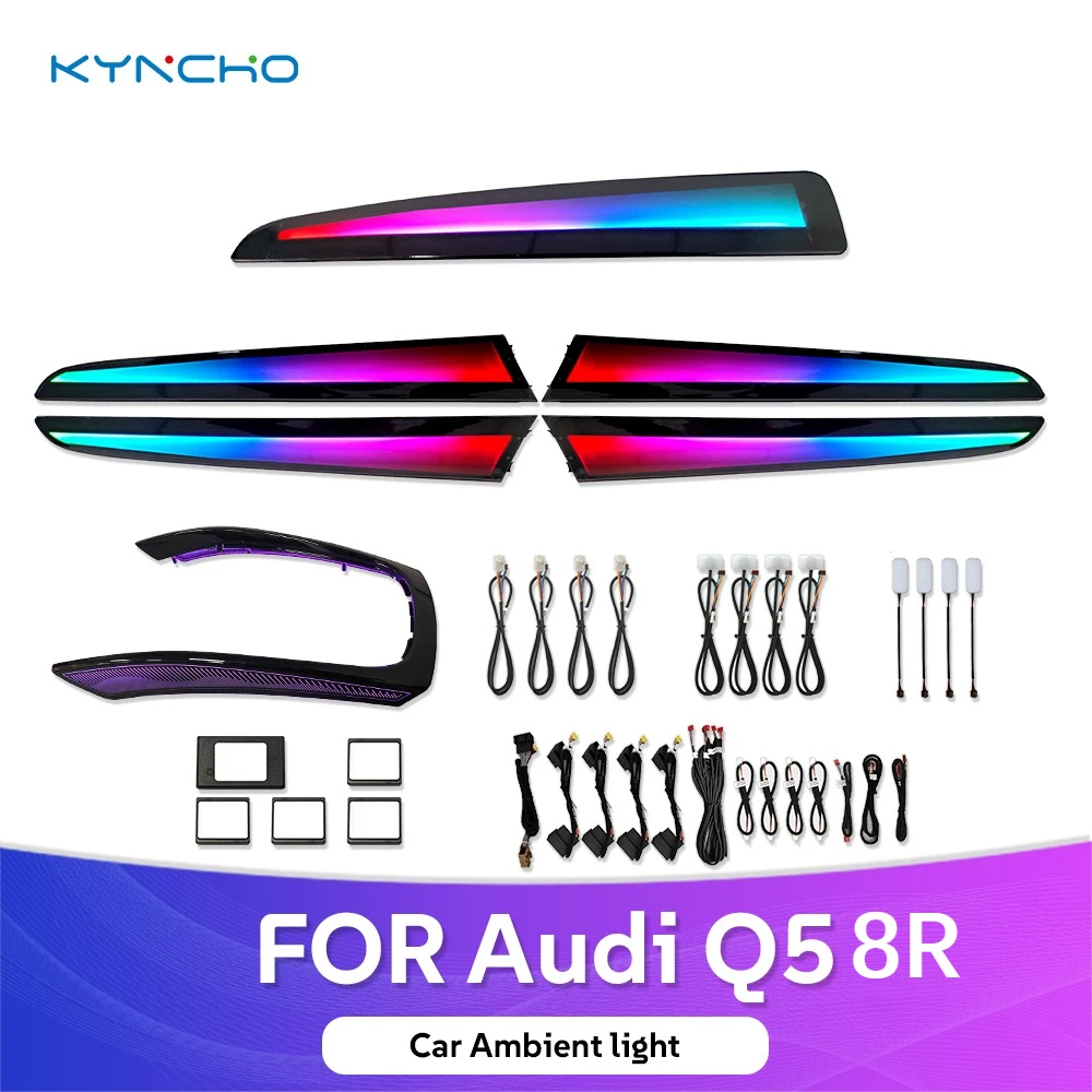 For Audi Q5 8R LED Car Ambient Light Interior Lighting Symphony Led Ceiling Light for Ambient Lighting with Colorful Features